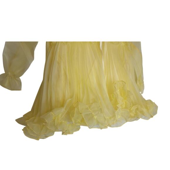 Vintage Jack Spiro Girls Butter Yellow Ruffle Party Dress Size 3T New - Picture 6 of 8